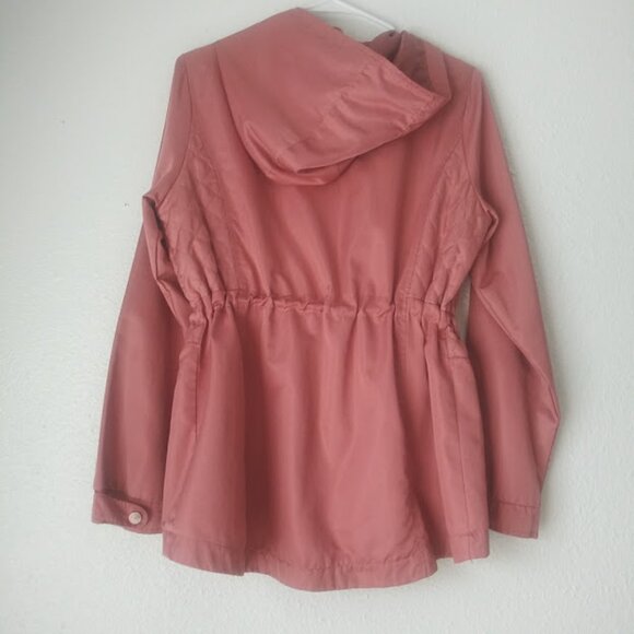 Black Label Collection by Miss London women's size L pink hooded jacket - Picture 2 of 16